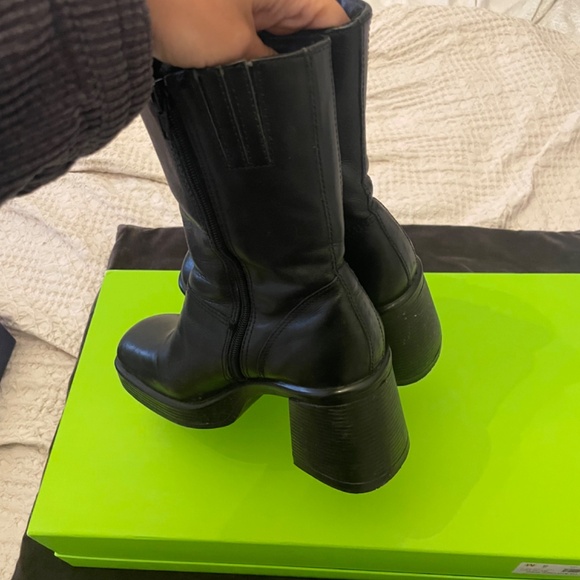 Steve Madden Black Boots - Size 7.5 - Picture 5 of 6